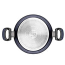 CAÇAROLA RASA ANTIADERENTE PARA INDUÇÃO 28 CM EVERYDAY AZUL
