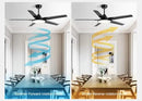 Ventilador de teto moderno Industrial com controle remoto - ZenithBreeze Z2 Pro