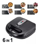 Sanduicheira 6 em 1: Donuts, Torradeira, Waffles, Nozes, e Grill 110V/120V