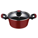 CAÇAROLA ANTIADERENTE PARA INDUÇÃO 28 CM EVERYDAY VERMELHA