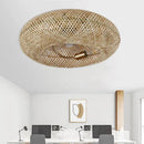 Luminária com Ventilador de teto moderno em Bambu - ZenithBreeze - Bambu Breeze Edition